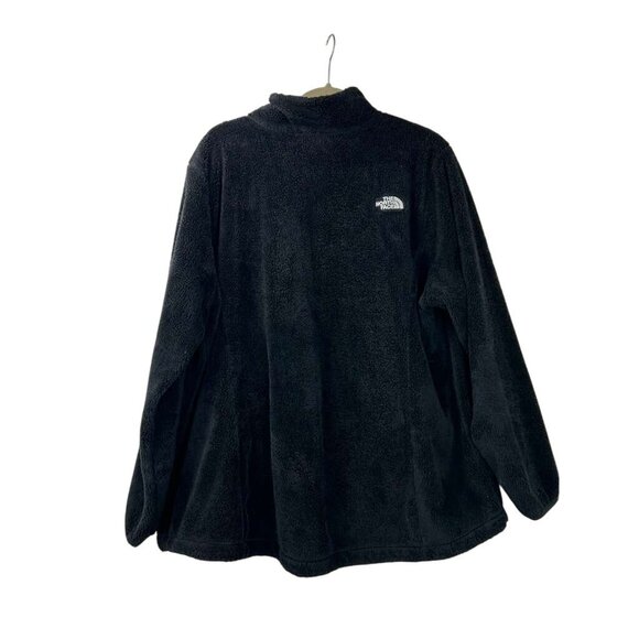The North Face Women's Size 2X Osito Fleece Jacket Black Full Zip Front Pockets - Picture 2 of 15